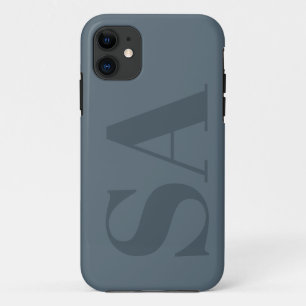 Case-Mate iPhone Case Bleu Poussiéreux Rustique Aquarelle Minimaliste Co
