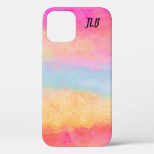 Case-Mate iPhone Case Bleu rose Jaune arc-en-ciel Abstraites bandes