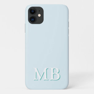 Case-Mate iPhone Case Bleu & Sarcelle   Monogramme Initial Minimaliste M