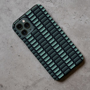 Case-Mate iPhone Case Bleu sarcelle vert industriel Art en acier inoxyda