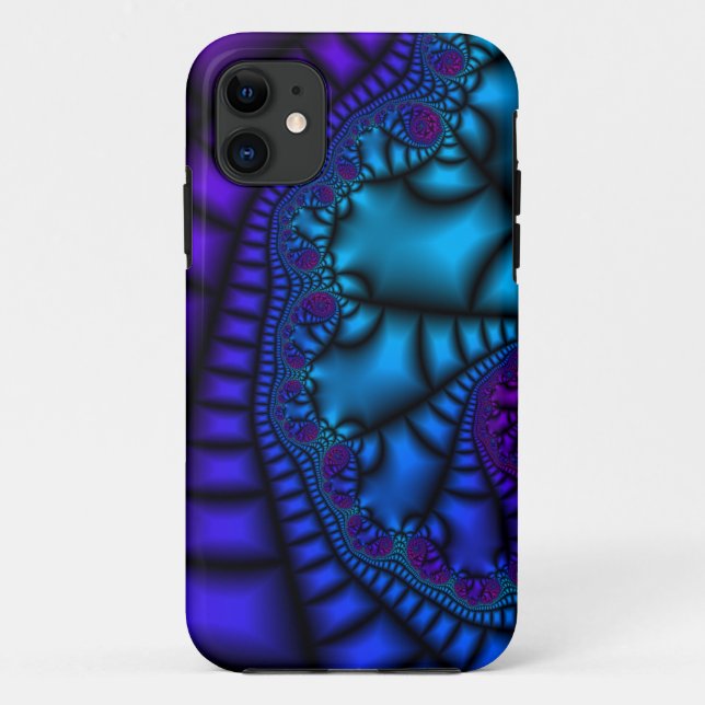 Coques Case-Mate iPhone Bleu soyeux (Dos)