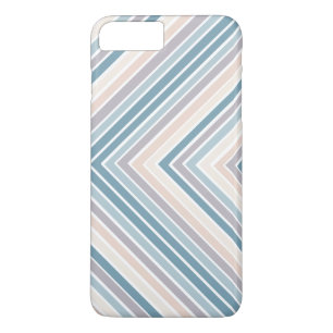 Coques Pour iPhone Bleu Tan rayures