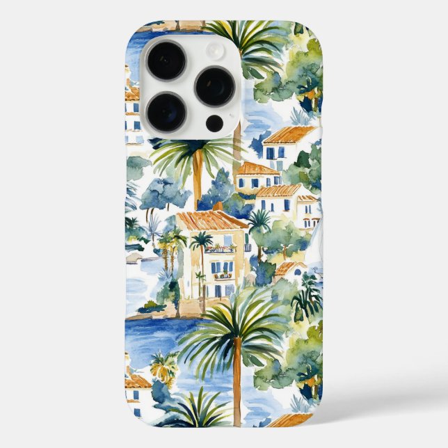 Coques Case-Mate iPhone Bleu Tropical Méditerranée (Verso)