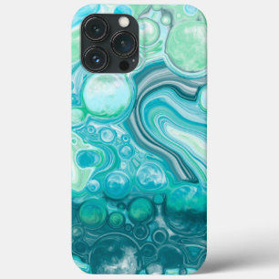 Case-Mate iPhone Case Bleu, Turquoise Mer Vagues et Bulles