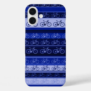 iPhone 16 Plus Case Bleu Vélos sur les bandes