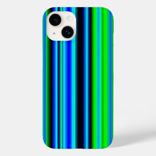 Coques Pour iPhone Bleu Vert arc-en-ciel rayures