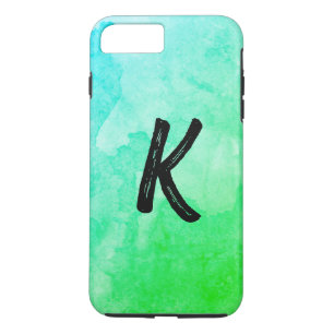 Case-Mate iPhone Case Bleu Vert / Couleur de l'eau / Monogramme