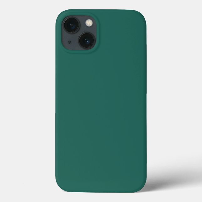 Coques Case-Mate iPhone  Bleu vert foncé (couleur solide)  (Verso)