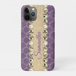 Case-Mate iPhone Case Bling Diamant à huile violet et or