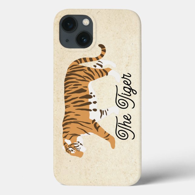 Coques Case-Mate iPhone Bloc couleur tigre (Verso)