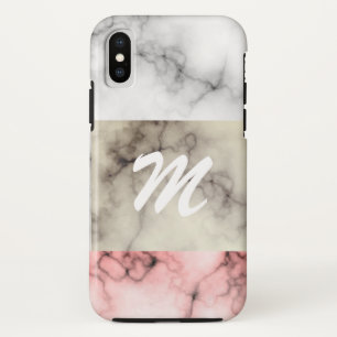 Case-Mate iPhone Case Bloc de couleur en marbre monogramme