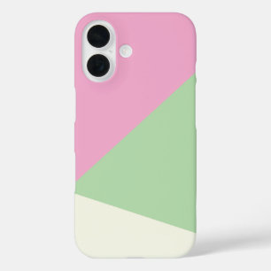 Coque Pour iPhone 16 Bloc de couleur géométrique simple moderne