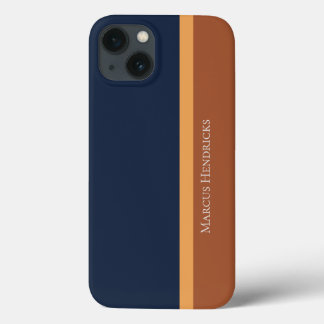 Case-Mate iPhone Case Bloc de couleur marine, or et bronze