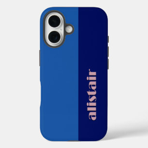 Coque Pour iPhone 16 Bloc de couleurs avec personnalisation
