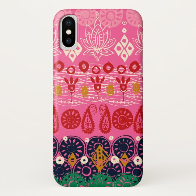 Coques Case-Mate iPhone bloc lotus rose (Dos)