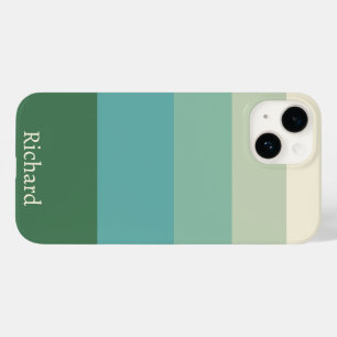 Coque Pour iPhone 14 Bloc vert à cinq ombres
