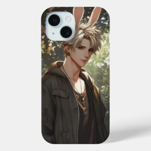 Coque Pour iPhone 15 Blond Anime Bunny Boy