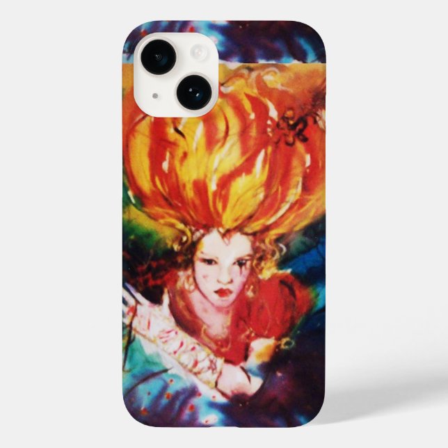 Coques Case-Mate iPhone BLONDE EN ROUGE Beauté Fashion Aquarelle (Verso)