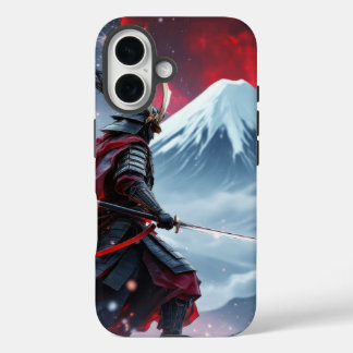 Coque Pour iPhone 16 Blood Moon Samurai: The Last Stand at Mount Fuji