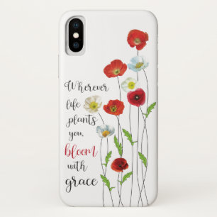 Case-Mate iPhone Case Bloom avec des fleurs de grâce Poppy Poster Tags 