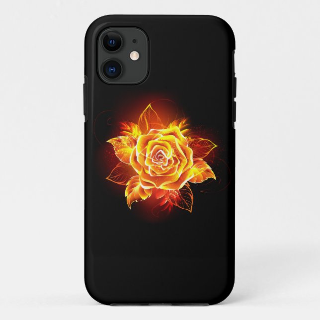 Coques Case-Mate iPhone Blooming Fire Rose (Dos)