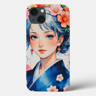 Case-Mate iPhone Case Blossoms in Blue Kimono