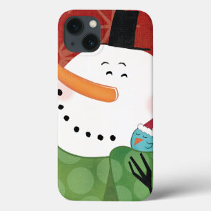iPhone 13 Case Blue Christmas Mug with Dark Cocoa