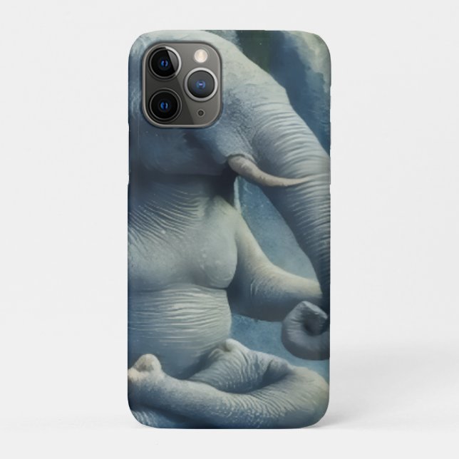 Coques Case-Mate iPhone Blue Elephant (Dos)