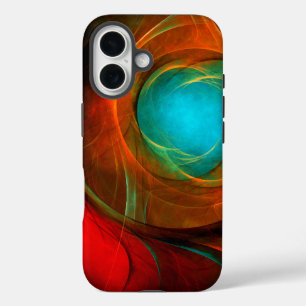 Coque Pour iPhone 16 Blue Eye Moderne Abstrait Art Cool Motif #16
