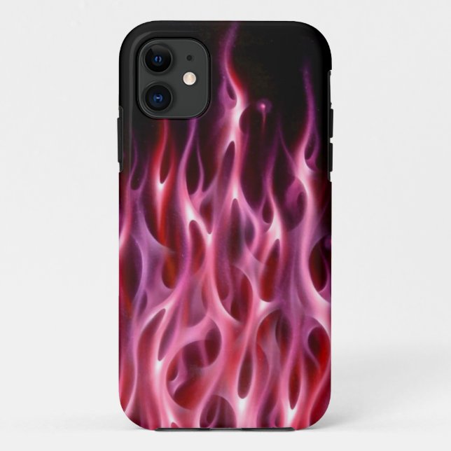 Coques Case-Mate iPhone Blue Fire Flame conception aérographe voiture pers (Dos)