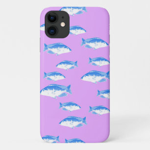 Case-Mate iPhone Case Blue fish on lilac