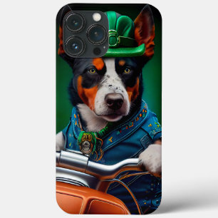 Case-Mate iPhone Case Blue Heeler Chien Conduite Vélo St. Patrick's Day