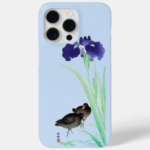 Coque iPhone 15 Pro Max Blue Irises and Moorhens par Ohara Koson
