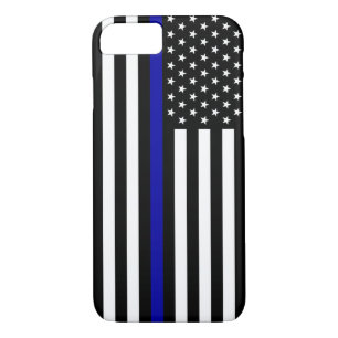 Case-Mate iPhone Case Blue Line mince diminuent
