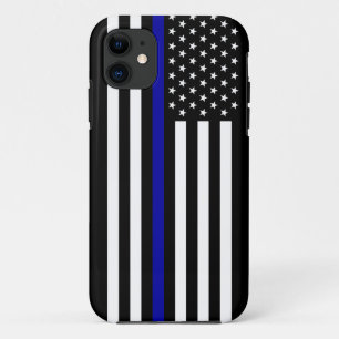 Case-Mate iPhone Case Blue Line mince maintiennent l'ordre le drapeau