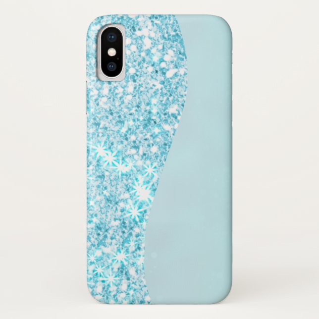 Coques Case-Mate iPhone Blue Luxury Moderne dégradé galaxie étoile parties (Dos)