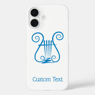 Coque Pour iPhone 16 Blue Lyre