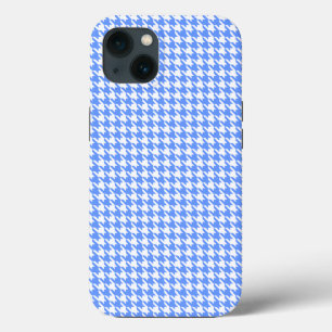 iPhone 13 Coque Blue Modern Houndstooth à Emporiomoffa