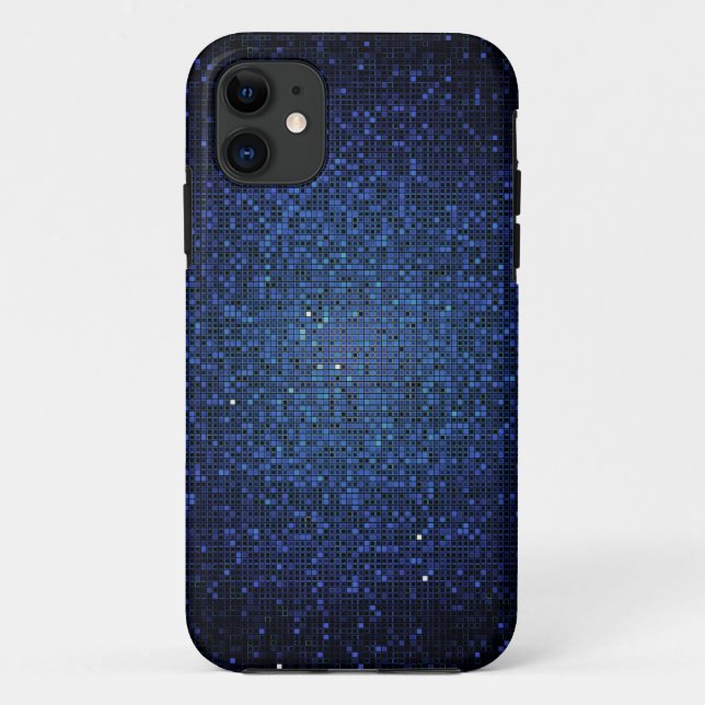 Coques Case-Mate iPhone Blue Navy Parties scintillant Sequin Mate ID™ iPho (Dos)