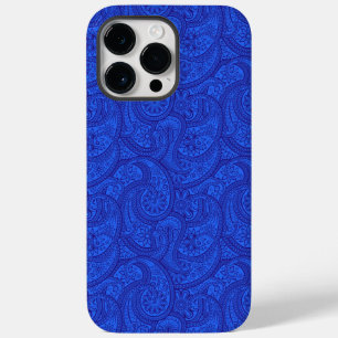 Coque Pour Pour iPhone 14 Pro Max Blue Paisley