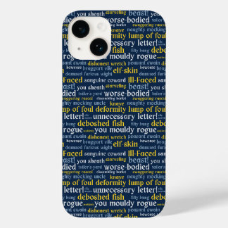 Coque Pour iPhone 14 Blue Shakespeare Insult Funny Classique littératur