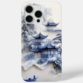 Coque iPhone 15 Pro Max Blue & White Chinoiserie iPhone 13 Case – Artistic