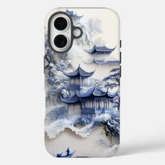 Coque Pour iPhone 16 Blue & White Chinoiserie iPhone 13 Case – Artistic