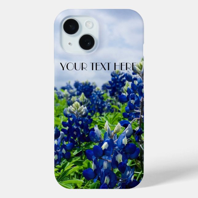 Coques Case-Mate iPhone Bluebonnets Fleurs bleues Texas Lupine Floral (Verso)