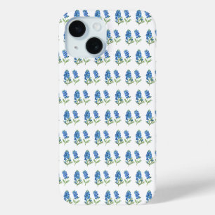 Coque Pour iPhone 15 Bluebonnets Texas Blue Flowers Aquarelle