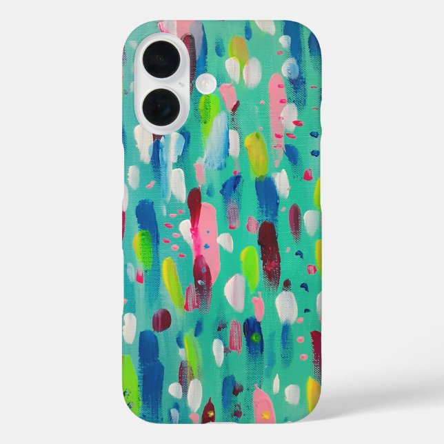 Coques Case-Mate iPhone Blues de printemps Abstrait  (Verso)