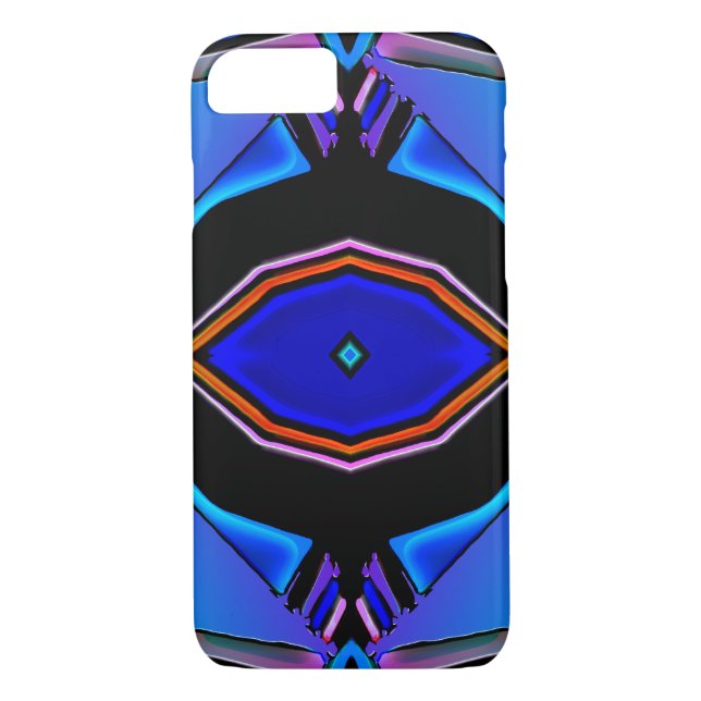 Coques Case-Mate iPhone Blues Liquides Conception géométrique (Dos)