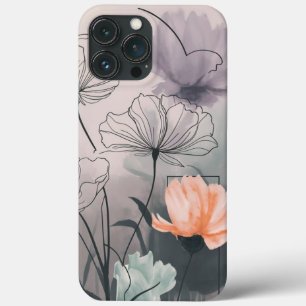 Case-Mate iPhone Case Blush and Bloom : Fleurs d'encre pastel