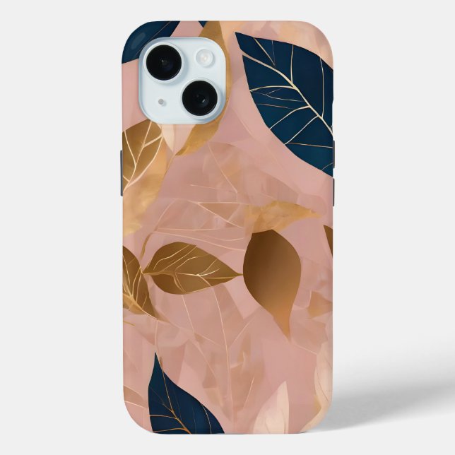 Coques Case-Mate iPhone Blush Rose or Boho Feuilles Collection populaire (Verso)