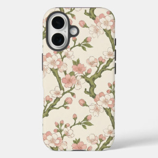Coque Pour iPhone 16 Blushing Cherry Blossom Branch | Soft Pink Floral 